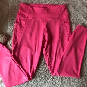 crown & ivy hot pink 7/8 leggings